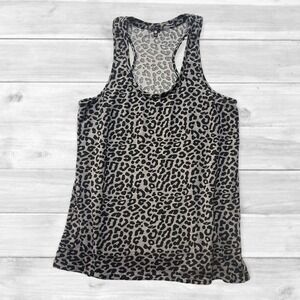 TART Intimates Womens Gray/Black Cheetah Print Tank Top XL‎